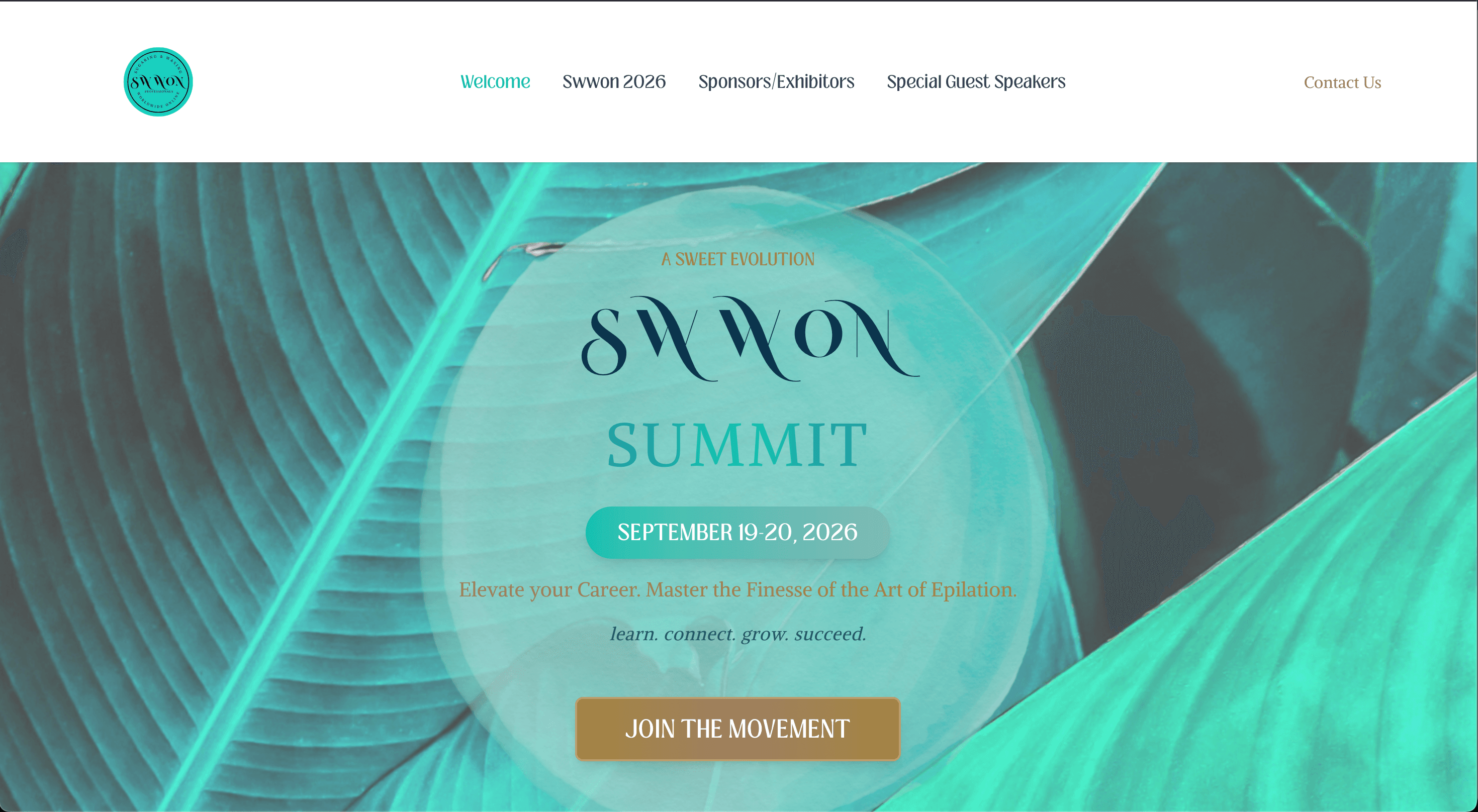 Swwon Summit event website home page