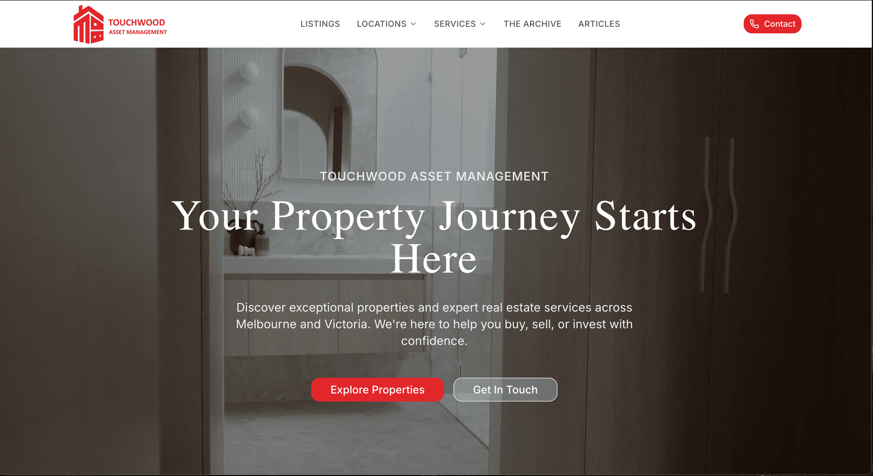 Touchwood Asset Management property agency website